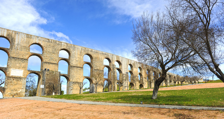 Aqueduct of Elvas, Alentejo, Portugalの写真素材