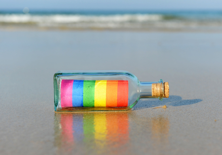 Gay pride bottleの写真素材