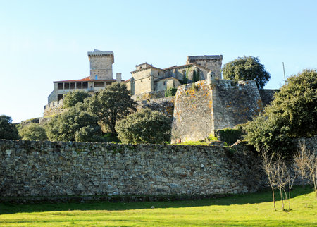 Monterrey Castle in Verin, province of Ourense, Galicia, Spain.のeditorial素材