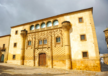 Renaissance Palace of Jabalquinto in Baeza, famous renaissance city World Heritage Site by Unesco in the province of Jaen, Andalusia, Spainのeditorial素材