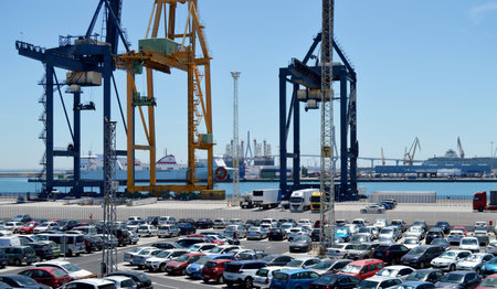 The harbour of Cadiz, Andalusia, southern Spainのeditorial素材