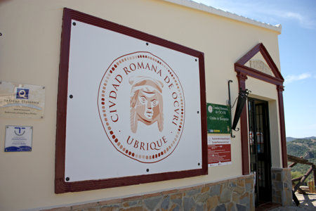 Visitor center of the Roman city of Ocuri in Ubrique, province of Cadiz Andalusia Spainのeditorial素材