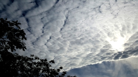 Cloudy Sky Lightの写真素材