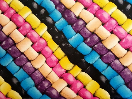 Multi Color Leather Texturesの写真素材