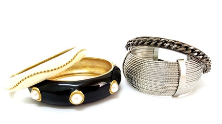 Display of Fashion Bangles and Braceletsの写真素材