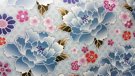 Artistic Multi Floral Backgroundの写真素材