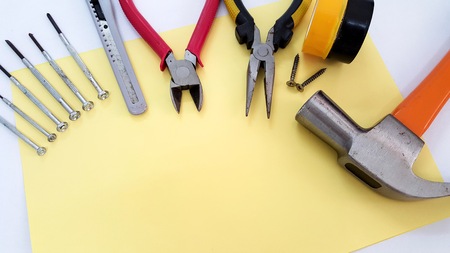 Display of Mechanic Working Toolsの写真素材