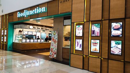 Putrajaya / Malaysia - June 30, 2019: Entrance to the huge Food Junction which offers a wide variety of cuisines in IOI City Mallのeditorial素材