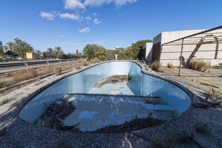 Abandoned pool.の写真素材