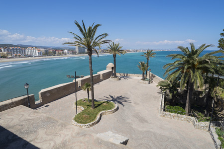 Peniscola castle Castellon, Spain.の写真素材