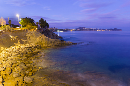 Coast of Calpe Alicante, Spain.の写真素材