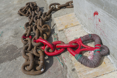 Rusty chain.の写真素材
