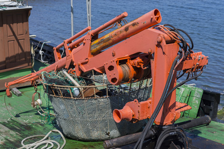 Boat crane.の写真素材