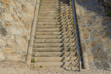 Stone stairs.