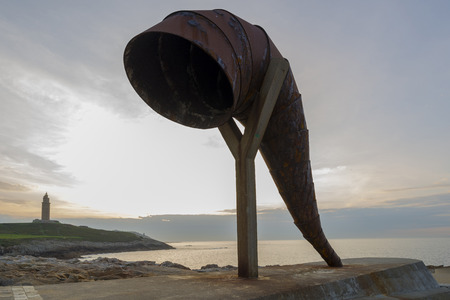 Coast of La Coruna, Spain.の写真素材