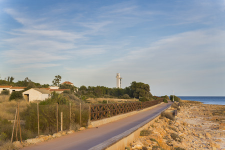 Alcocebre lighthouse (Castellon, Spain).の写真素材