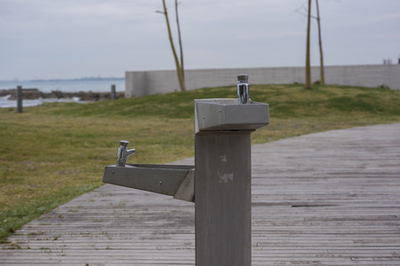 Public fountain.の写真素材