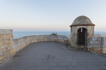 Peniscola castle (Castellon, Spain).の写真素材