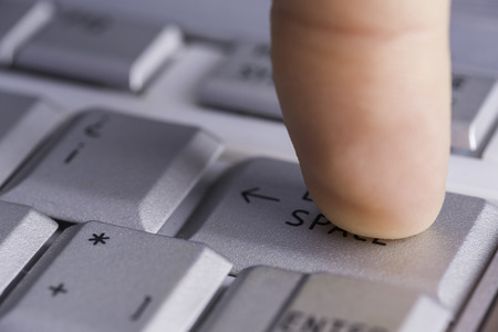 Pushing backspace key.