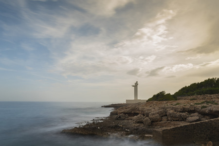 Lighthouse of Alcocebre (Castellon, Spain).の写真素材