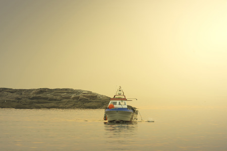 Fishermen in Sanxenxo (Pontevedra, Spain).の写真素材