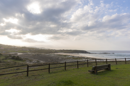 Praia da Salsa, in Sabon (Arteixo, La Coruna - Spain).の写真素材