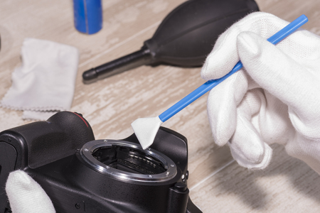 Sensor cleaning.の写真素材
