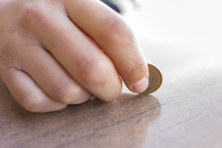 One euro coin.の写真素材