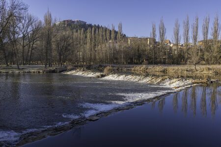 River walk in Duero river (Soria, Spain).