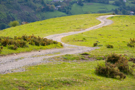 Path in a mountain.の写真素材