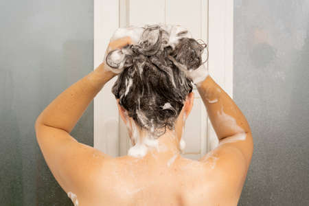 Girl in the shower.