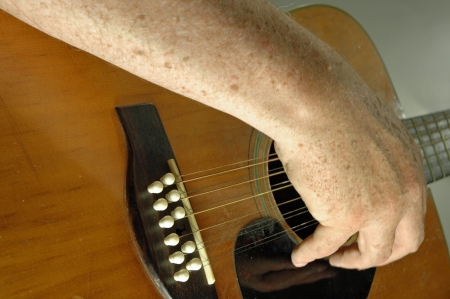 Man Playing Acoustic Guitar