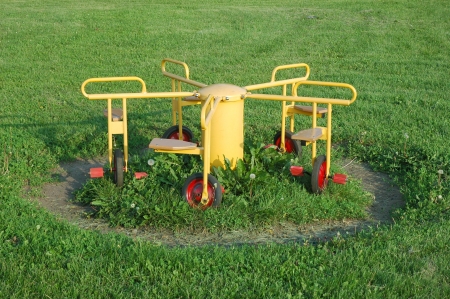 old merry go-roundの写真素材