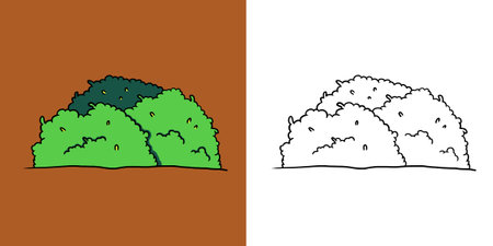 Green grass illustration. Perfect for art, postcards, cards, wall decor, t-shirts, cards, prints, picture books, coloring books, wallpapers, prints, cards, etc.の写真素材