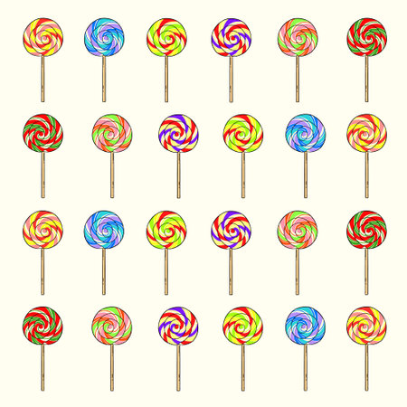 Background Lollipop. Perfect for practicing coloring, drawing, printing, wallpaper, prints, cards, etc.の写真素材