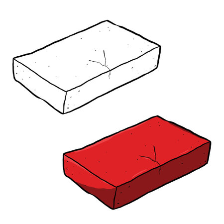 Brick illustrations are perfect for art, postcards, cards, wall decor, t-shirts, cards, prints, drawing books, coloring books, wallpaper, prints, cards, ect.の写真素材