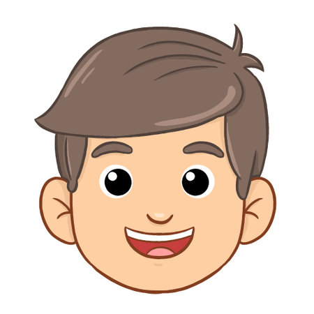 Head vector illustration. Perfect for art, postcards, cards, wall decor, t-shirts, cards, prints, drawing books, coloring books, wallpaper, prints, cards, ect.の写真素材