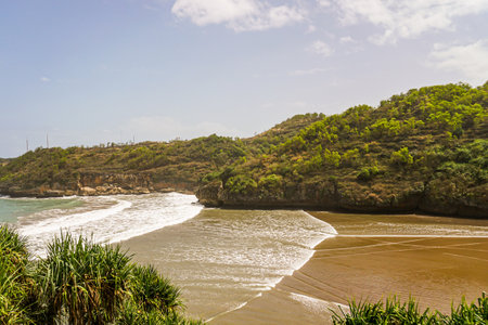 Frog beach has a small hidden beach between coral islands. it is very beautiful to die when the weather is sunny.の写真素材
