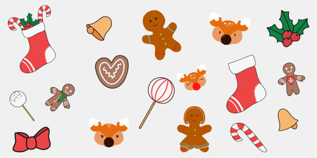 Christmas themed background. Perfect for art, postcards, cards, wall decor, t-shirts, cards, prints, picture books, coloring books, wallpapers, prints, cards, etc.の写真素材