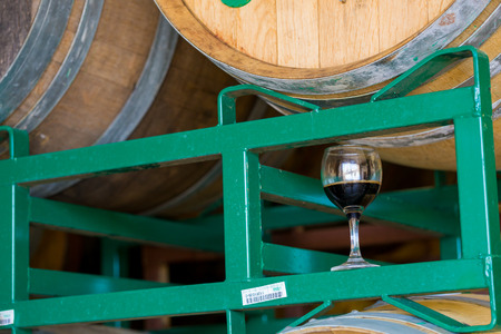 Eugene, OR, USA - July 17, 2014: Limited edition bourbon barrel stout aged by Oakshire Brewing.