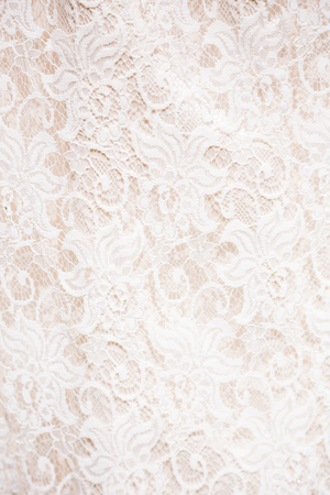 Wedding dress of the bride hanging outdoors on a sunny day in Oregon.の写真素材