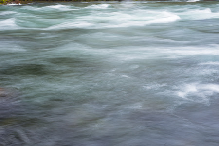 Upper McKenzie River in the Willamette National Forest of Oregon, a historicly famed fly fishing travel destination.の写真素材