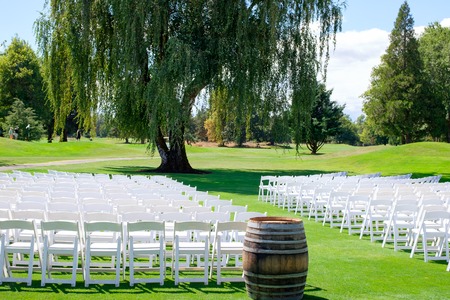 Golf Course Wedding Venueの写真素材