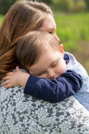 Realistic Mother Son Lifestyle Portraitの写真素材