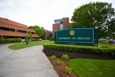 University of Oregon Campus Signのeditorial素材
