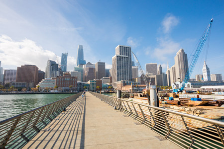 San Francisco City Skyline and Downtownのeditorial素材