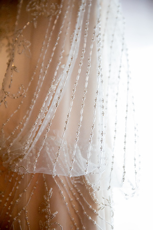 Wedding Dress Detailの写真素材