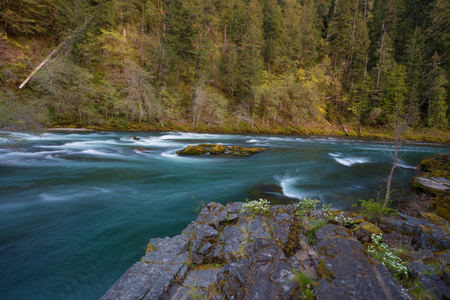 North Umpqua River Oregonの写真素材