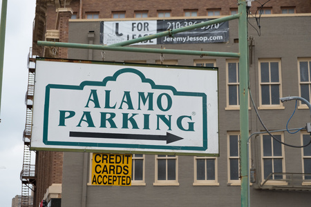 Alamo Parking San Antonio Texasのeditorial素材