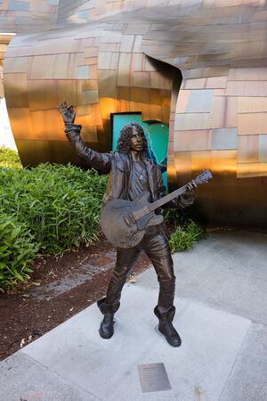 Chris Cornell Soundgarden Statue at Museum of Pop Culture in Seattleのeditorial素材